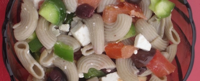 This pasta salad is a great addition to any potluck.