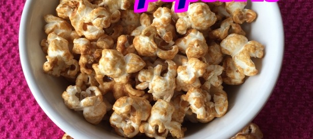 Crunchy and sweet, this caramel popcorn is delicious.