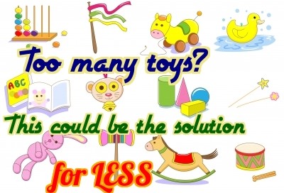Overwhelmed by too many toys? This could be the solution!