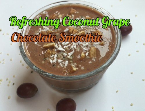 Refreshing Coconut Grape Chocolate Smoothie