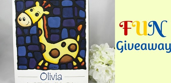 Fun giveaway: custom art print for your child's nursery